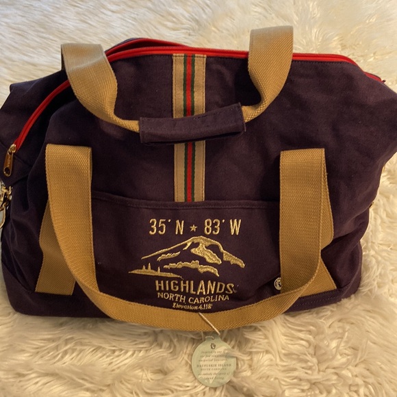 Navy Highlands Duffle SPARTINA 449 DAUFUSKIE ISLAND SOUTH CAROLINA BRAND NEW - Picture 15 of 16